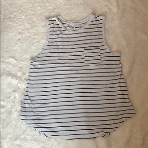 Black and White Striped Tank Top